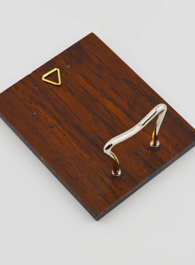 Byzantijnse Icoon Heilig Hart van Jezus Christus - Handgemaakt - 8 cm (pic 4)