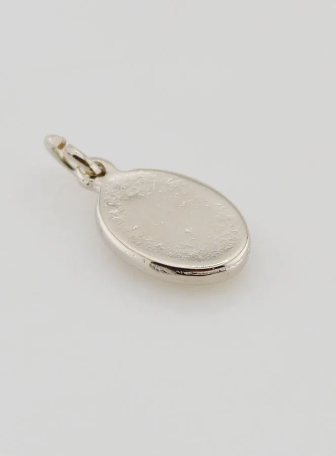 Medaille Heilige Joris (Georges) Zilverkleurig - 15mm (pic 4)
