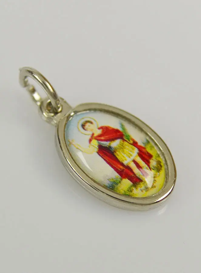Medaille Heilige Expeditus Zilverkleur - 15mm (pic 3)