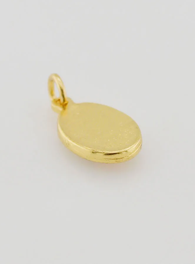 Hanger Maria Heilig Hart Goud kleurig - 15 mm (pic 4)