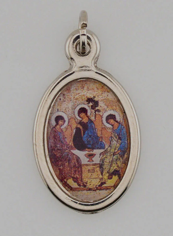 Medaille Heilige Drievuldigheid Zilverkleurig - 22 mm (pic 1)