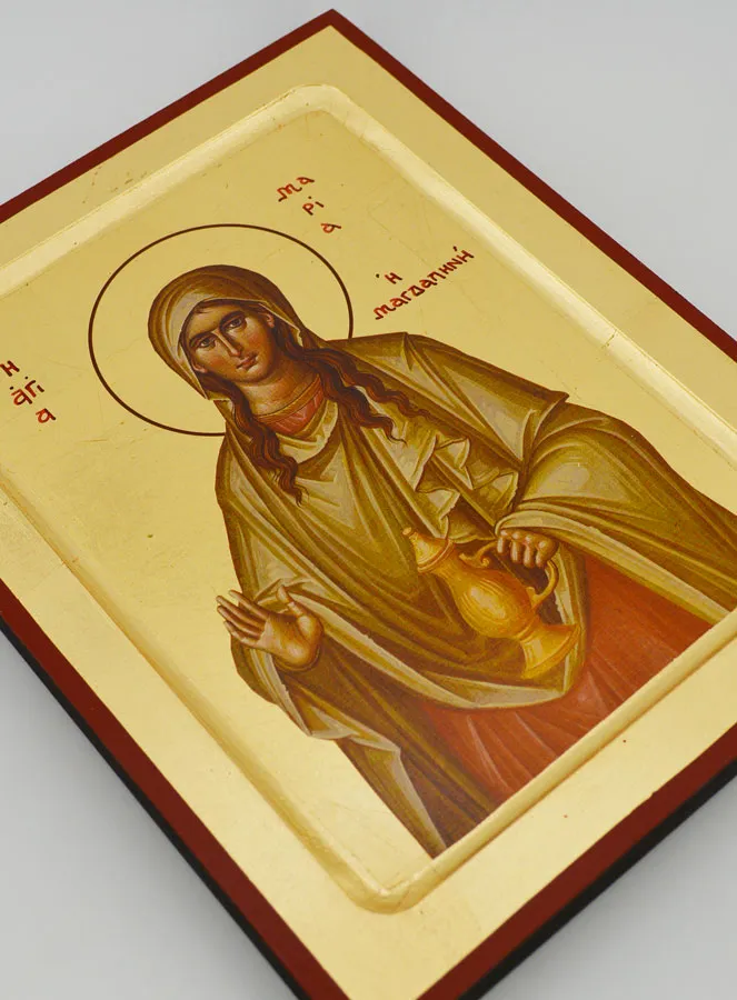 Byzantijnse Icoon Heilige Maria Magdalena - 22 cm (pic 3)