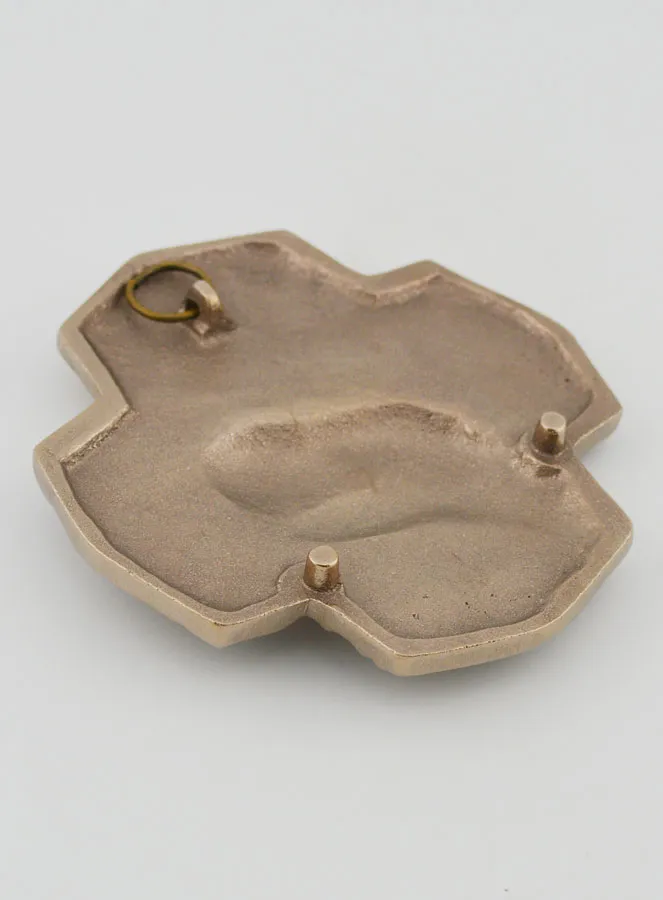 Kruis Zilver Brons Handgemaakt - Het Doopsel - 10cm (pic 4)