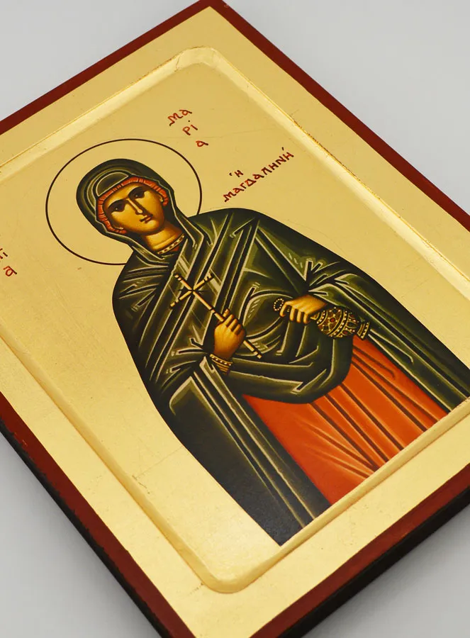 Byzantijnse Icoon Heilige Maria Magdalena - 22 cm (pic 3)