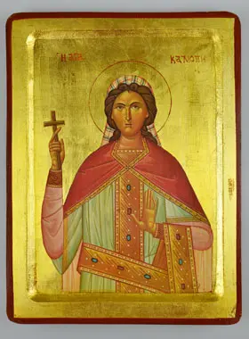 Byzantijnse Icoon Heilige Calliope - 30 cm (pic 1)