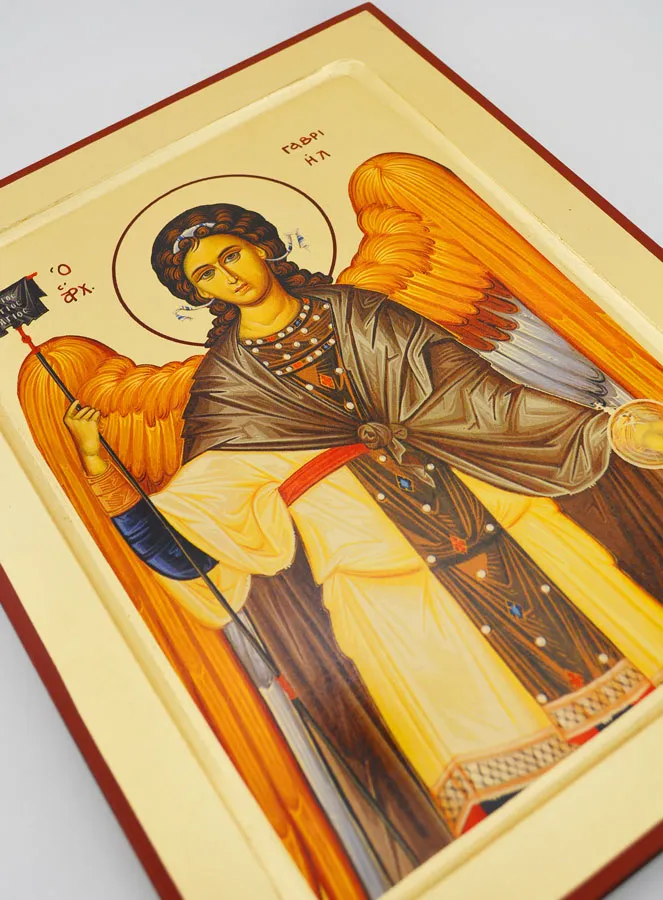 Byzantijnse Icoon Engel Gabriël - 30 cm (pic 3)