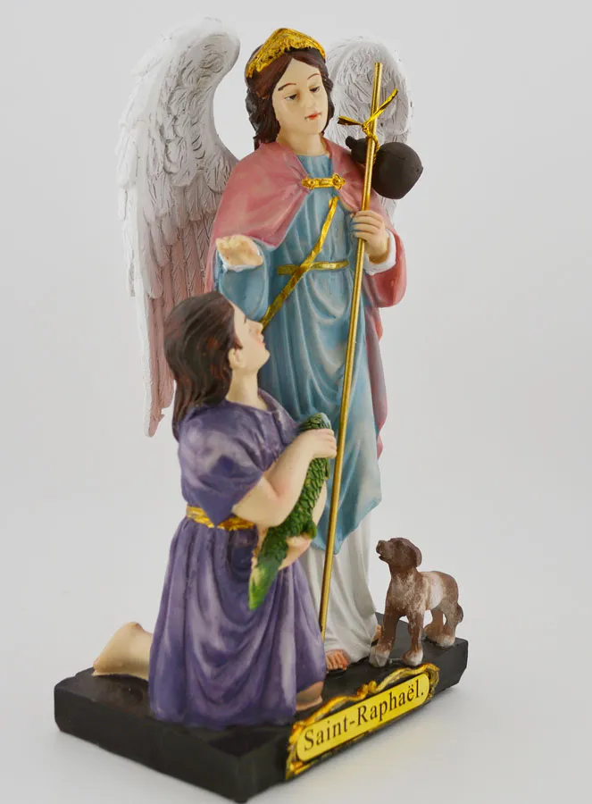 Beeld Heilige Rafaël - 20 cm (pic 4)