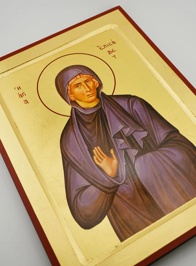 Byzantijnse Icoon Heilige Elisabeth - 30 cm (pic 3)