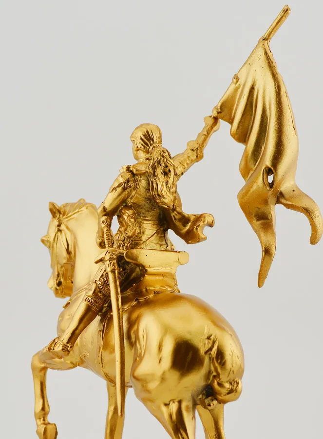 Beeld Heilige Jeanne d'Arc Handgeschilderd - 18 cm (pic 4)