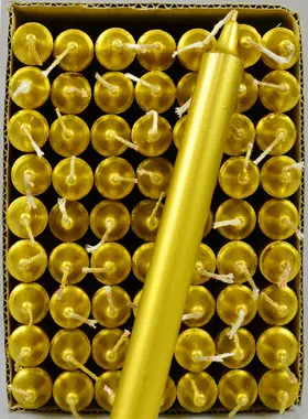 24 Kaarsen Kleur Goud (pic 1)