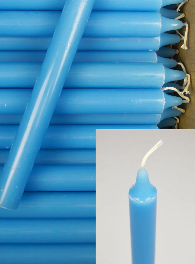 24 Tafelkaarsen Pastel Blauw (pic 4)