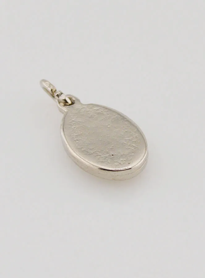 Medaille Onze Lieve Vrouw van Fatima Zilverkleurig - 14mm (pic 4)