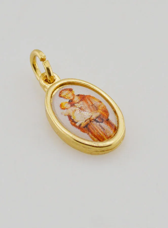 Medaille Heilige Antonius Goudkleurig - 14mm (pic 3)