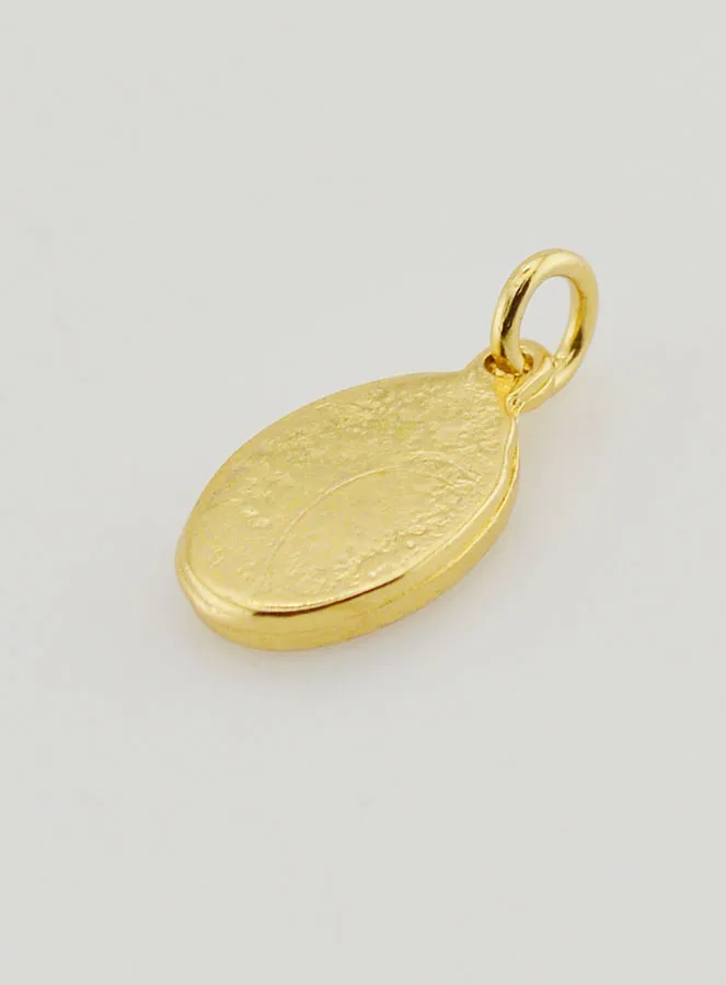 Medaille Kindje Jezus van Praag Goudkleurig - 15mm (pic 4)