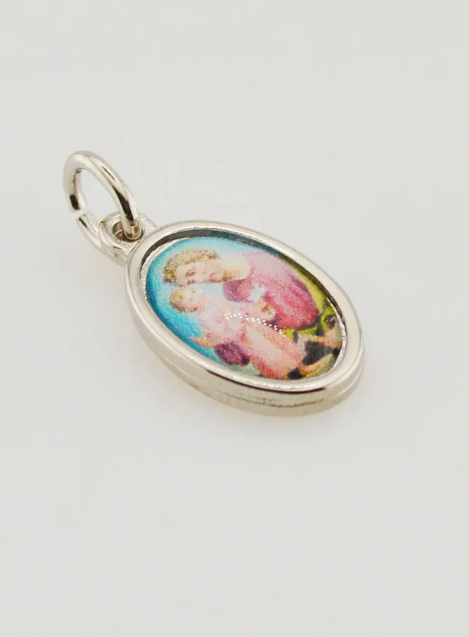 Hanger Heilige Jozef Zilverkleurig - 14 mm (pic 3)