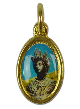 Hanger Onze Lieve Vrouw van La Salette Goudkleurig - 14 mm (pic 1)