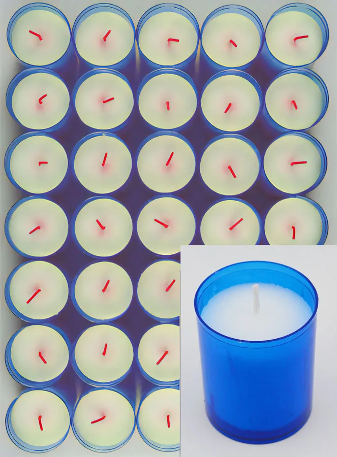 24 Kerk Votiefkaarsen - Blauw - 20 uur (pic 2)