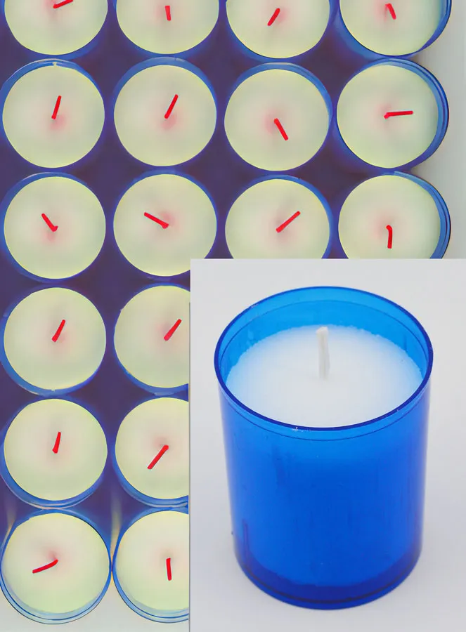 24 Kerk Votiefkaarsen - Blauw - 20 uur (pic 4)