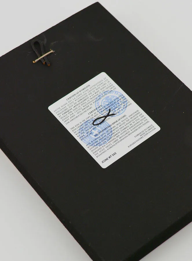 Byzantijnse Icoon Aartsengel Michaël Rood - 12 cm (pic 4)