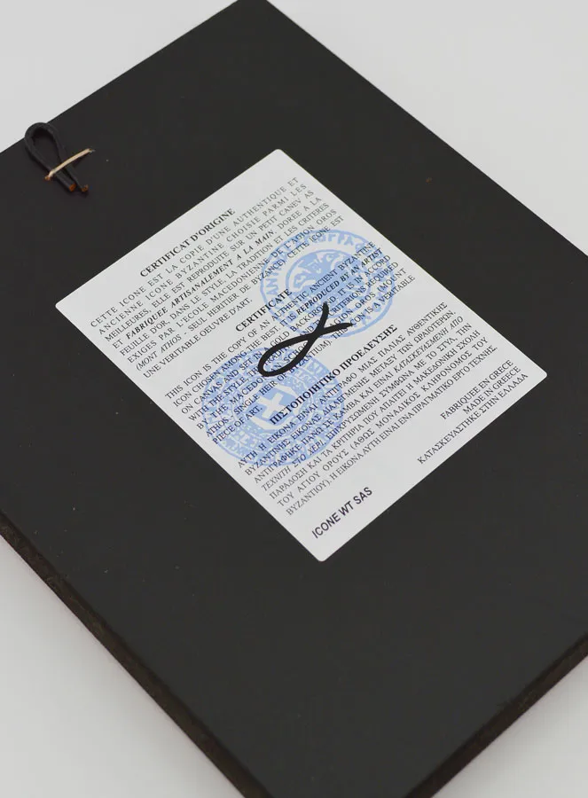 Byzantijnse icoon Moedergods van Zeven Smarten - 17 cm (pic 4)