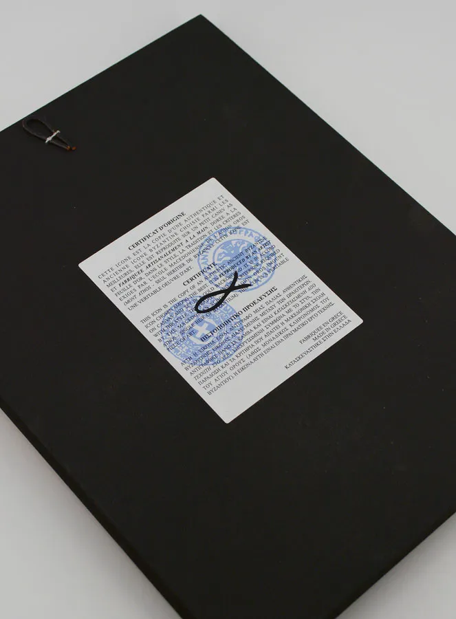 Byzantijnse Icoon Heilige Lucas de Evangelist - 22 cm (pic 4)