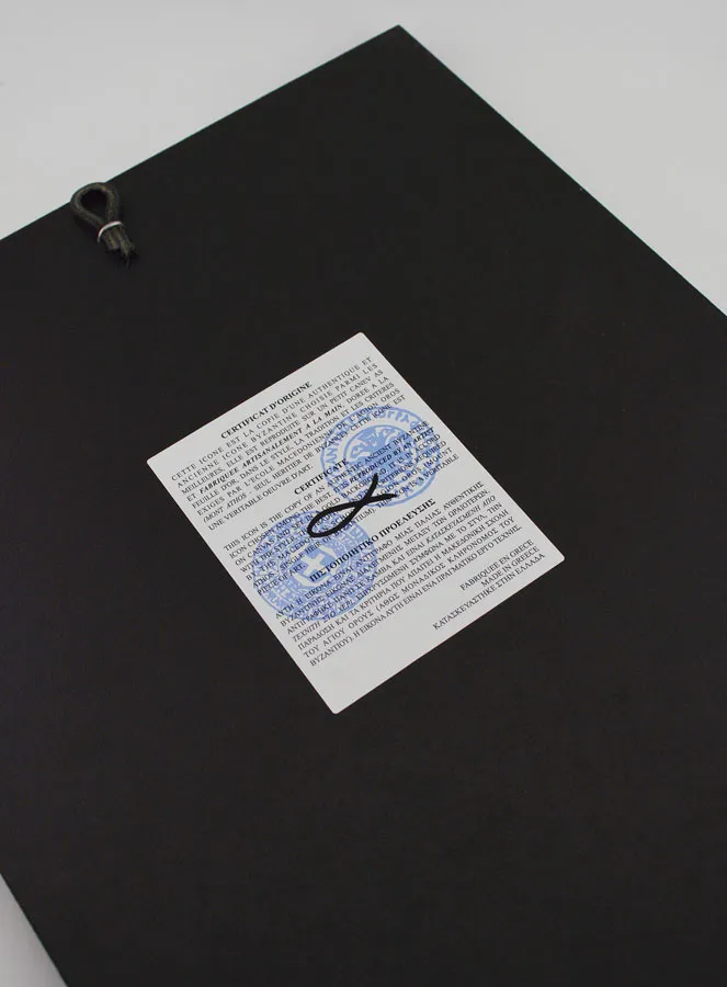 Byzantijnse Icoon Heilige Petrus en Paulus - 28 cm (pic 4)