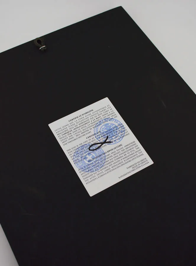 Byzantijnse Icoon Sint Johannes de Evangelist - 30 cm (pic 4)