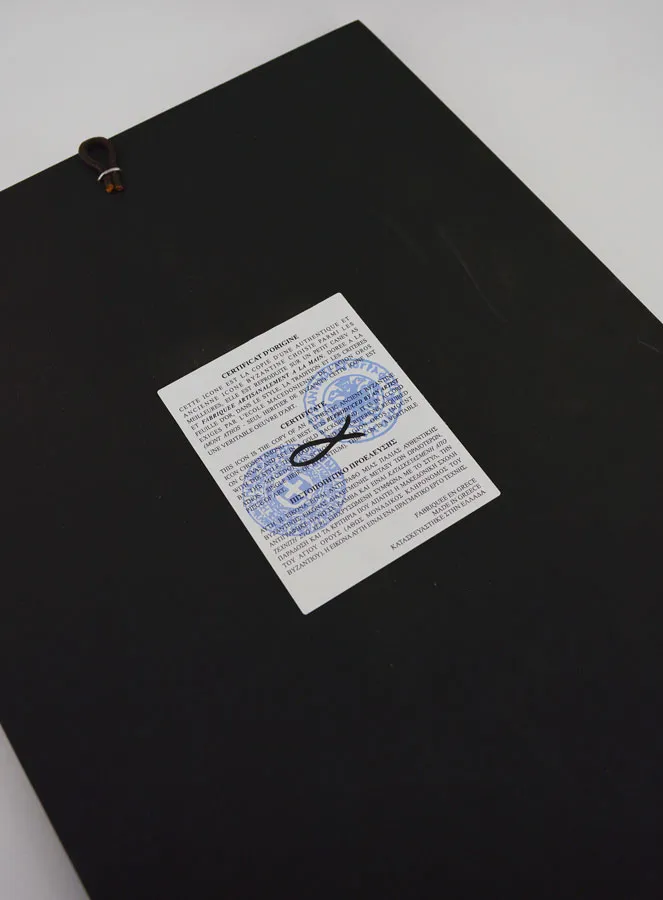 Byzantijnse Icoon Heilige Lucas de Evangelist - 30 cm (pic 4)