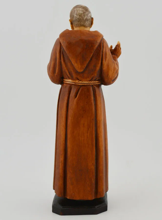 Beeld Heilige Pater Pio Handgeschilderd - 15 cm (pic 3)