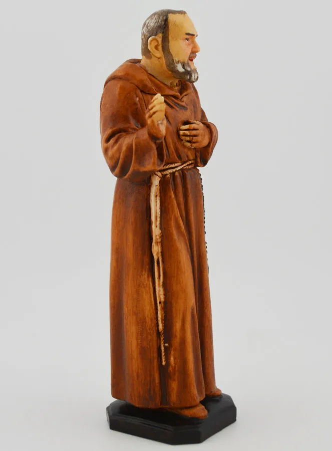 Beeld Heilige Pater Pio Handgeschilderd - 15 cm (pic 4)