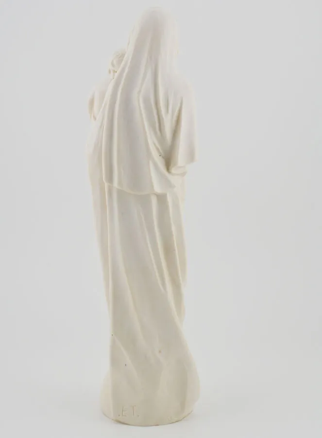 Beeld Onze Lieve Vrouw van Tederheid met Kind Jezus - Kleur Ivoor - 20 cm (pic 4)