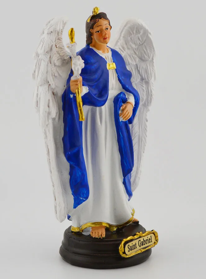 Beeld Heilige Gabriel Aartsengel - 12 cm (pic 3)