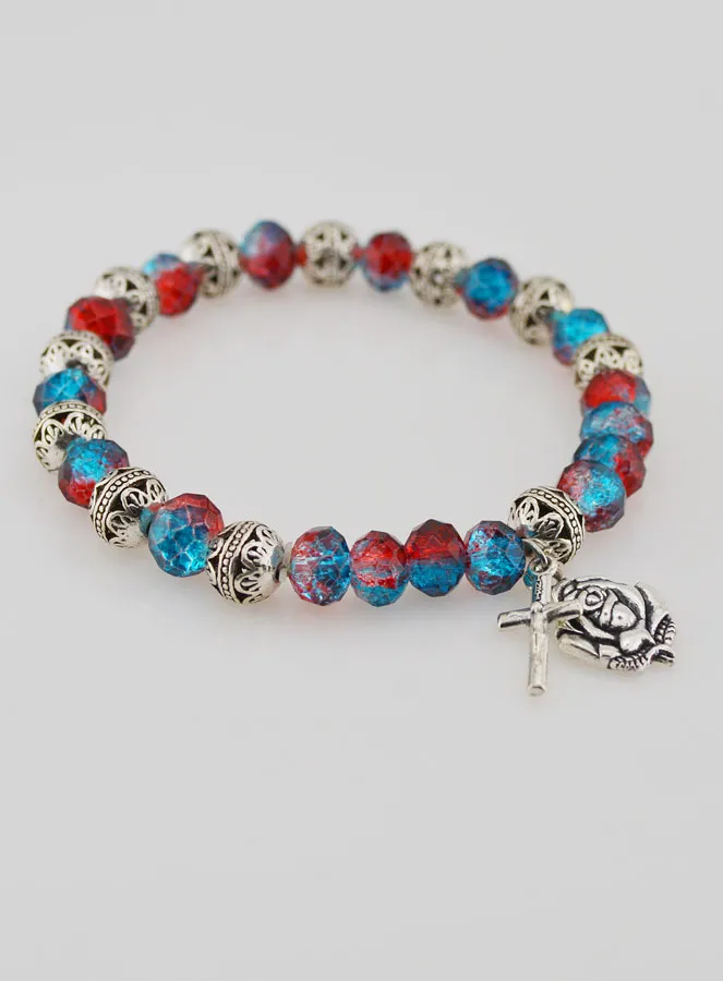 Tientje Armband Kristal en Zilver Kralen (pic 3)