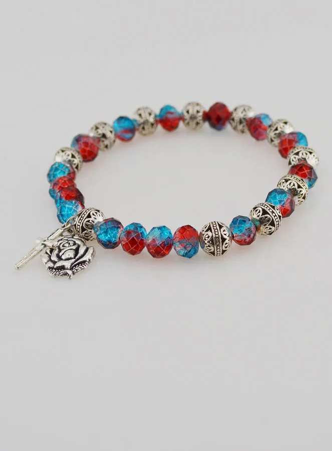 Tientje Armband Kristal en Zilver Kralen (pic 4)