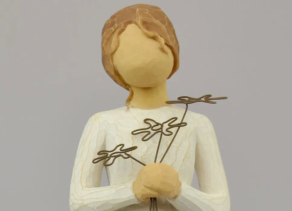 Beeld Willow Tree - Maria met Bloemen ( Grateful ) - 23 cm (pic 3)
