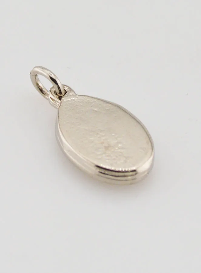 Medaille Bescherm Engel Zilverkleurig - 14 mm (pic 4)