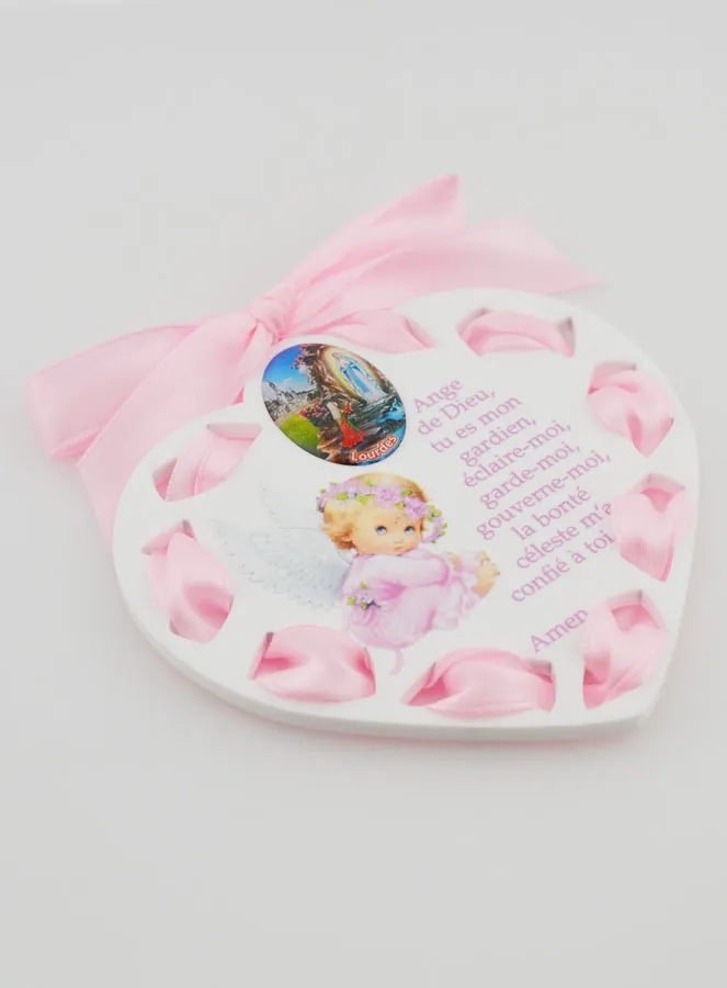 Engel Hart Roze - Doopgeschenk voor Meisje - 11 cm (pic 3)