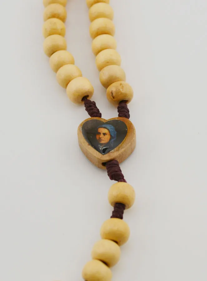Rozenkrans Heilige Bernadette Soubirous Hout Licht (pic 4)