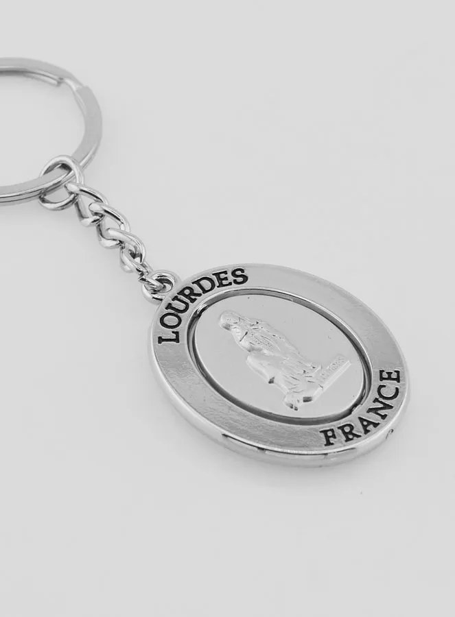 Sleutelhanger Onze Lieve Vrouw van Lourdes Zilverkleurig (pic 4)