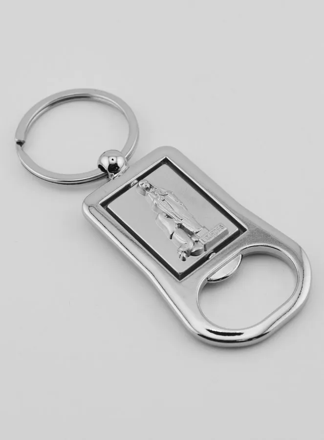 Sleutelhanger Flesopener Onze Lieve Vrouw van Lourdes Zilver (pic 3)