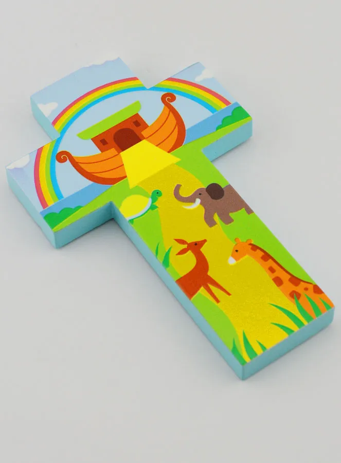 Kruis Hout voor Kind - De Ark van Noah 12 cm (pic 3)