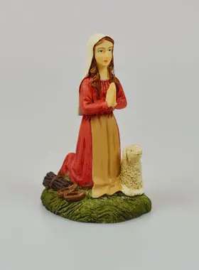 Beeldje St Bernadette - 8 cm - Gemaakt in Lourdes (pic 1)