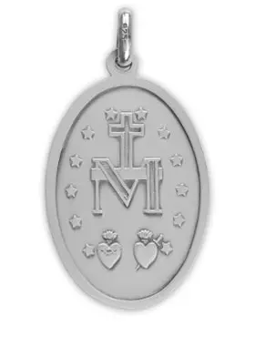 Wonderdadige Medaille Geschulpt Massief Zilver - 35 mm (pic 3)