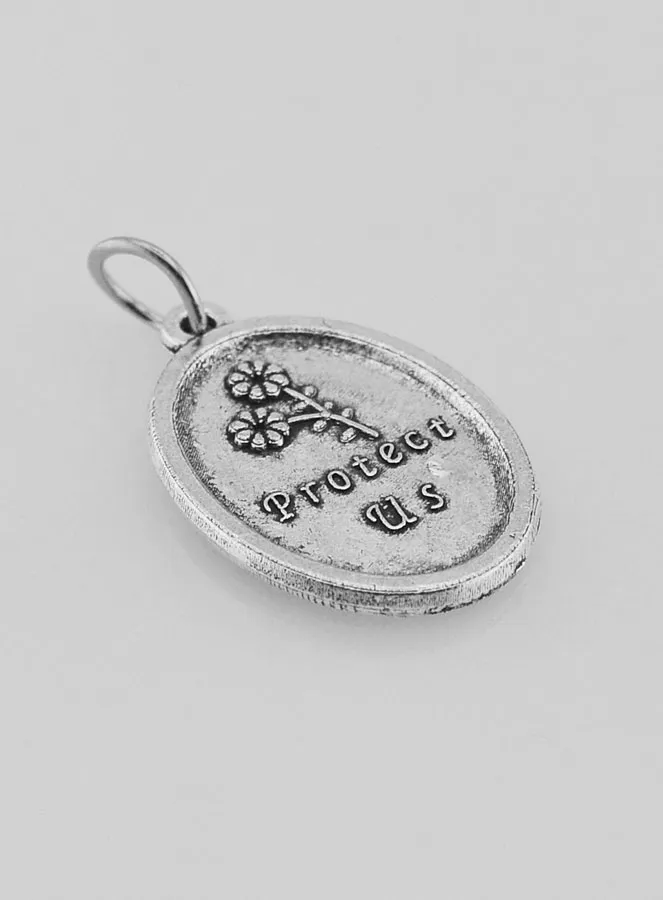 Medaille Heilige Christoffel Zilverkleurig - 20 mm (pic 4)