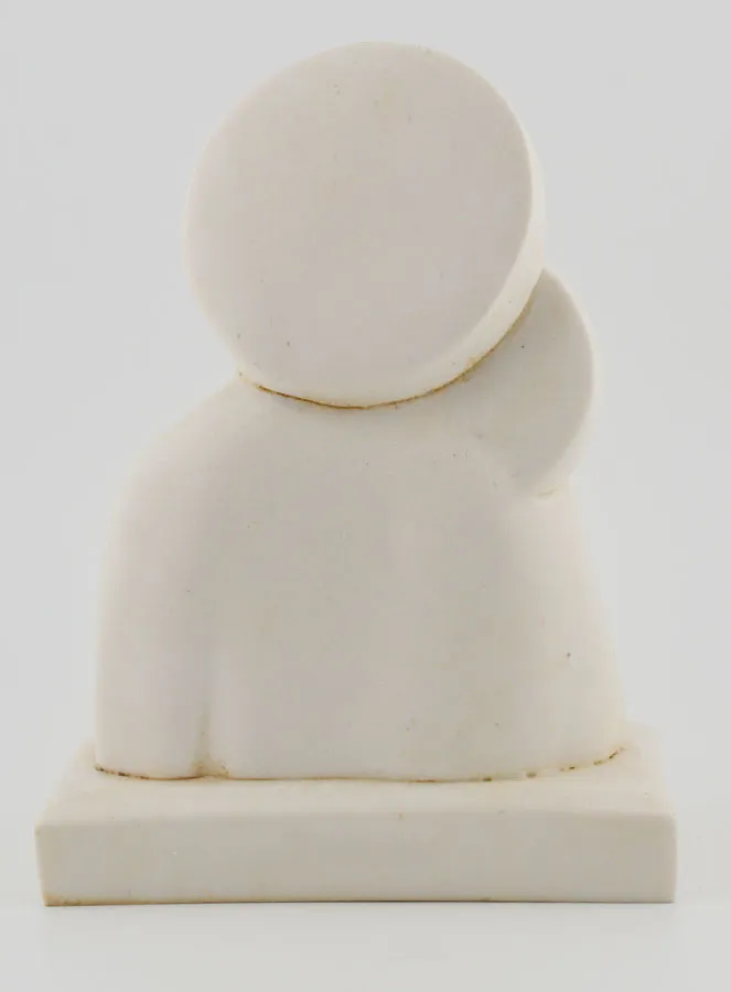 Beeld Maria met Kind Jezus - Kleur Ivoor - 15 cm (pic 4)