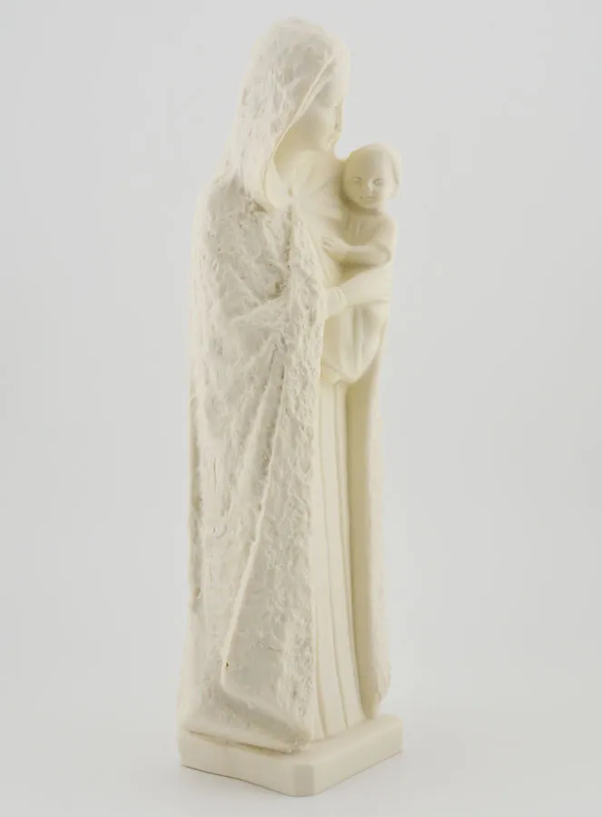Beeld Maagd Maria met Kind Jezus - Ivoorkleur.- 25 cm (pic 3)