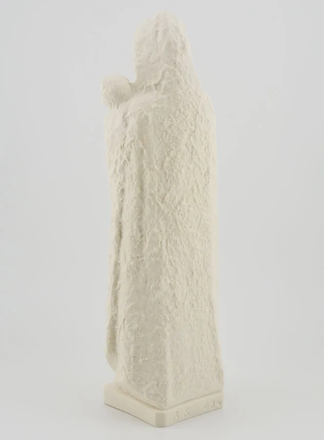 Beeld Maagd Maria met Kind Jezus - Ivoorkleur.- 25 cm (pic 4)