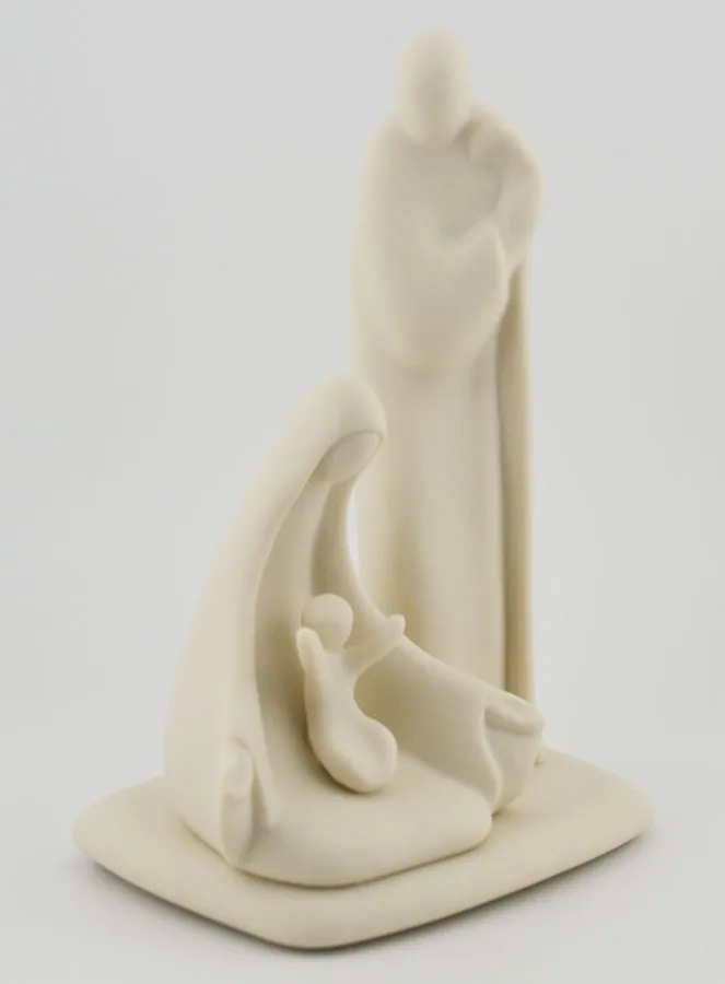 Beeld Heilige Familie Handgemaakt Modern - Porselein - 16 cm (pic 3)