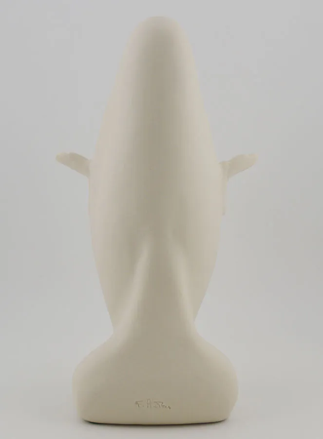 Modern Beeld Maria met Kindje Jezus - Porselein - 20 cm (pic 4)