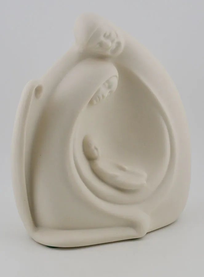 Modern Beeld Heilige Familie - Porselein - 14 cm (pic 3)